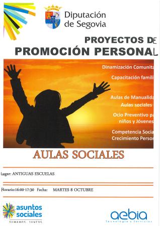Imagen COMIENZO DE AULAS SOCIALES (TALLER DE MEMORIA)